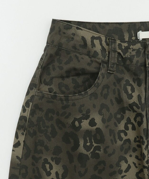 WEGO レオパードワイドストレートパンツ 柄1