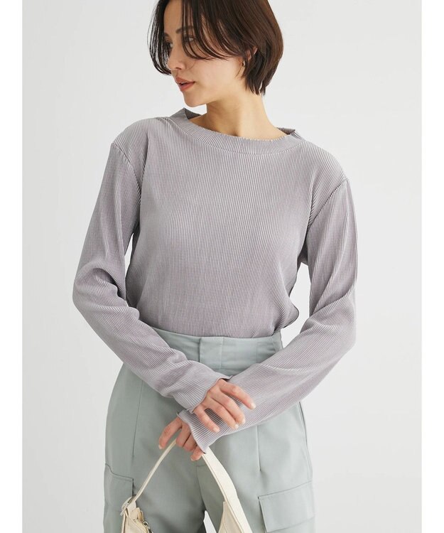 Green Parks ミニプリーツプルオーバー Light Gray