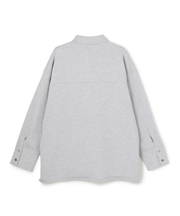 uncrave スウェットライクニット CPOシャツ TOPグレー