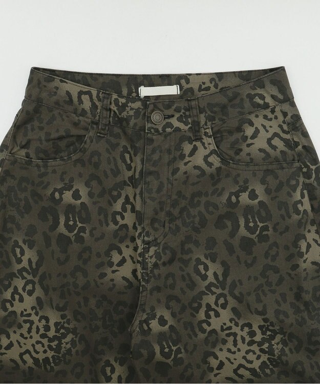 WEGO レオパードワイドストレートパンツ 柄1