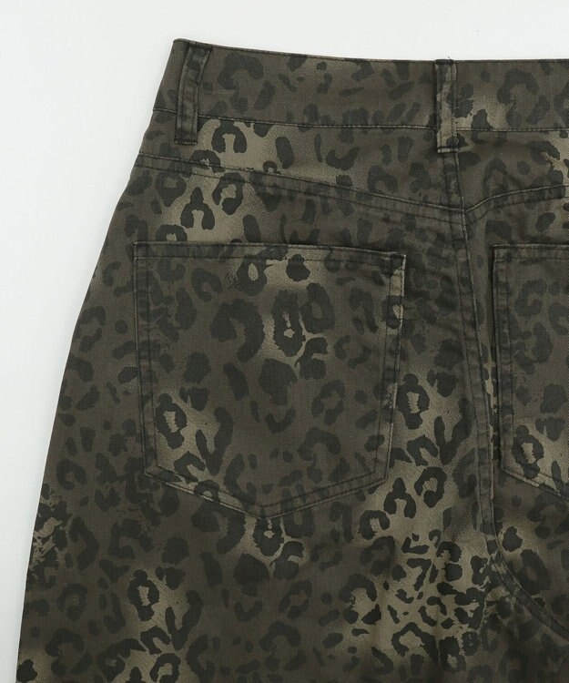 WEGO レオパードワイドストレートパンツ 柄1
