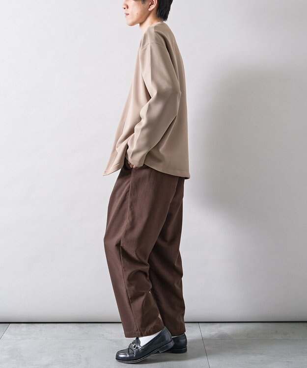 CRAFT STANDARD BOUTIQUE ボタンレスカットカーディガン Dark Beige