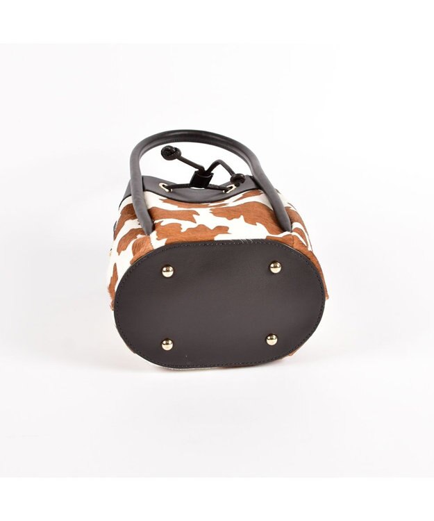 LA BAGAGERIE カウヘアー2WAYバケットバッグ カウ