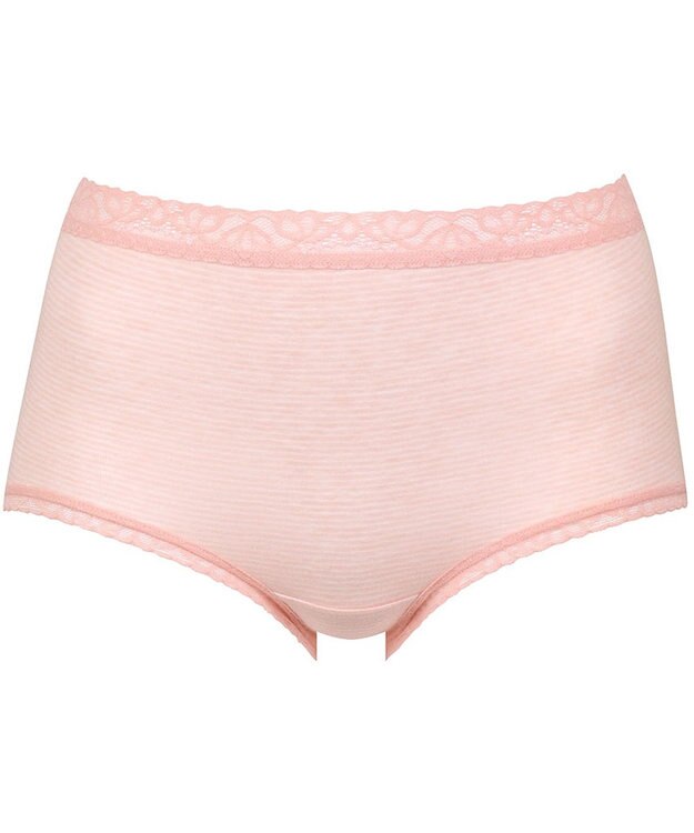 Wing ショーツ 綿混素材(身生地) やさしい肌あたり ここちよいフィット感 【デイリーフィット やわらかコットン】 はきこみ丈ふかめ EC3500 ウイング／ワコール ストロベリー