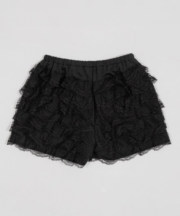 WEGO レースフリルマイクロショートパンツ ブラック