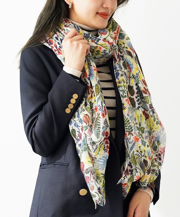 muto スティグリンドベリ ハーバリウム シルクカシミヤストール lindberg white