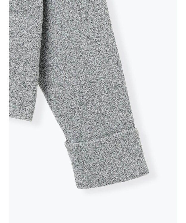 Te chichi メランジ衿ニットジャケット グレー