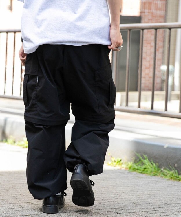 WEGO 2wayリップストップカーゴパンツ ブラック