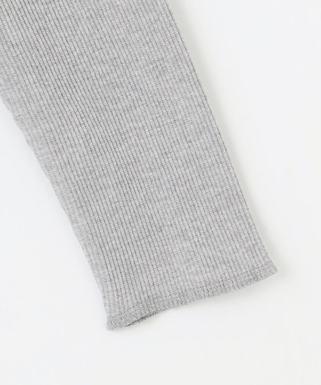 23区 【SLOW/一部店舗限定】ラメリブジャージー ロングTシャツ ライトグレー系