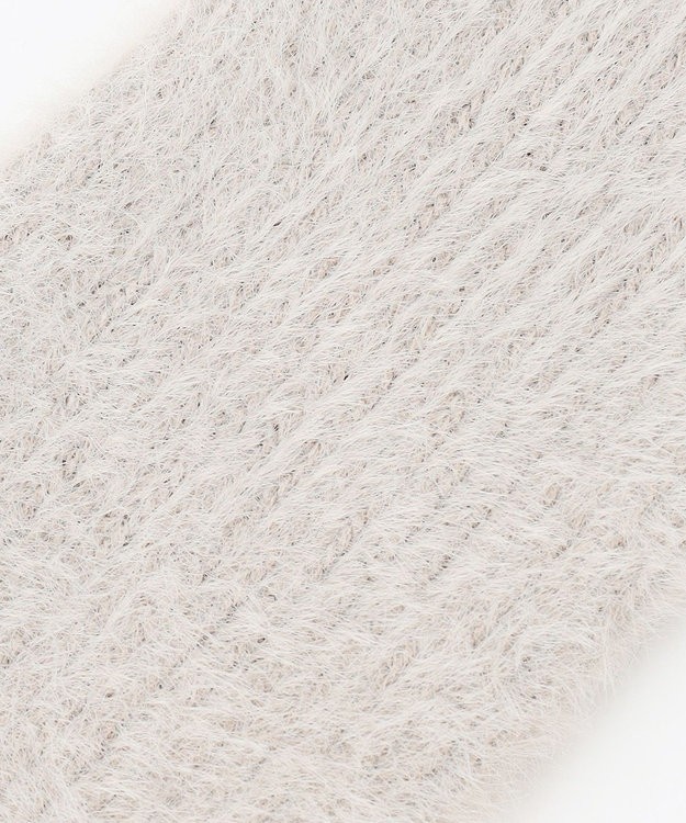 ANY SIS 【WEB＋一部店舗限定】シャギー ハンドウォーマー ライトグレー