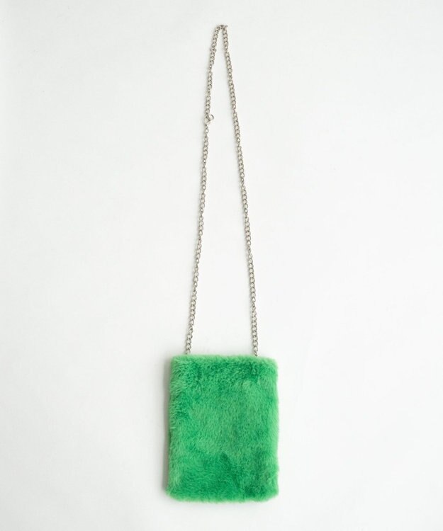 WEGO ファーチェーンミニショルダー グリーン