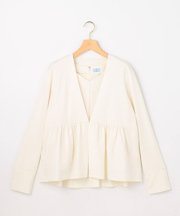 組曲 S 【美人LABコラボ】ビューティーファンクションジャージー ハートラインアンサンブル アイボリー系