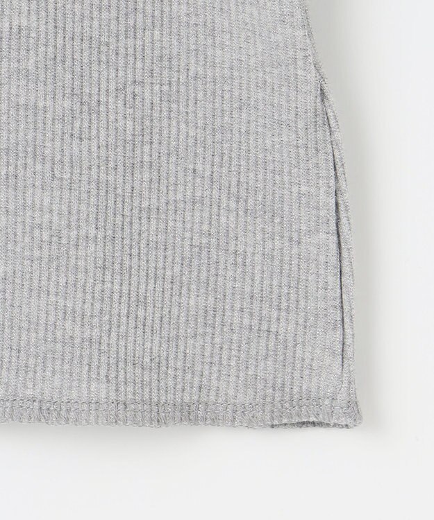 23区 【SLOW/一部店舗限定】ラメリブジャージー ロングTシャツ ライトグレー系