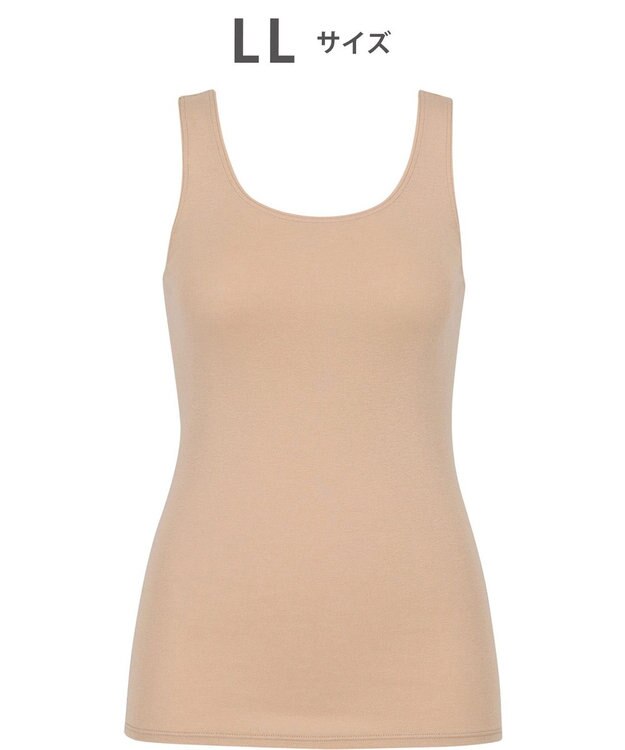 WACOAL あったかインナー 【ふんわりあったか】 ノースリーブ 天綿オーガニックを使用 あたたかい ムレにくい しなやかでやわらかい レディース CLB610 /ワコール カラシ