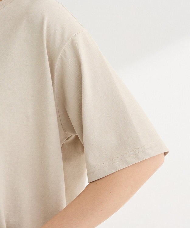 Green Parks 【適ON】多段きれい目ロゴＴシャツ Beige