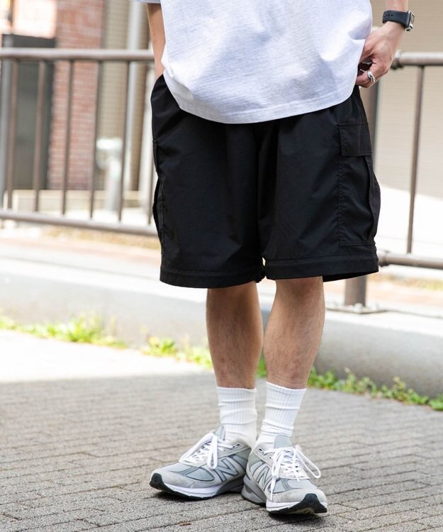 WEGO 2wayリップストップカーゴパンツ ブラック