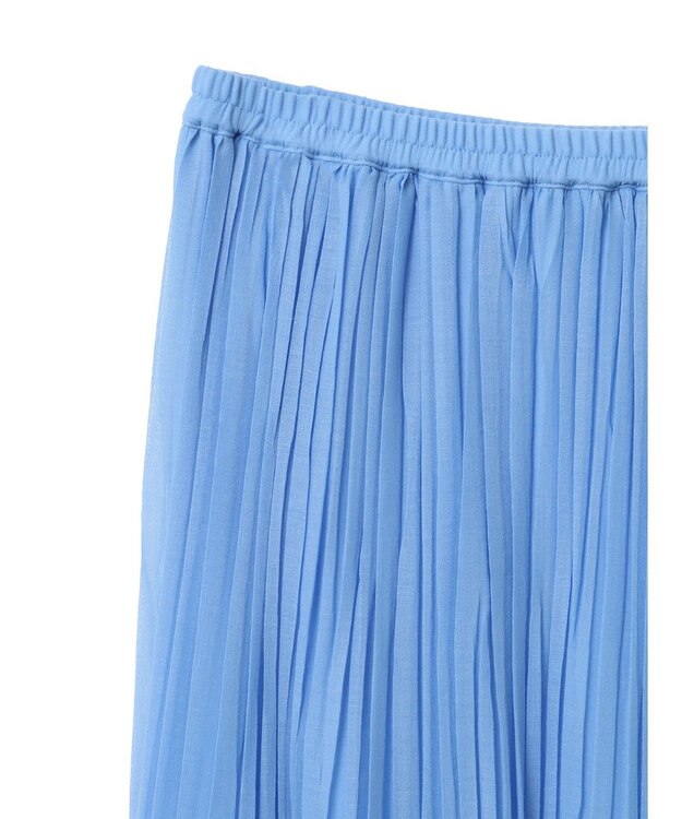 Green Parks シアープリーツボリュームスカート Blue