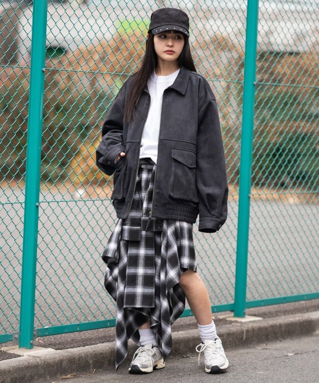 WEGO 【ユニセックス着用ITEM/MLサイズ展開】フライトジャケット ブラック中濃色