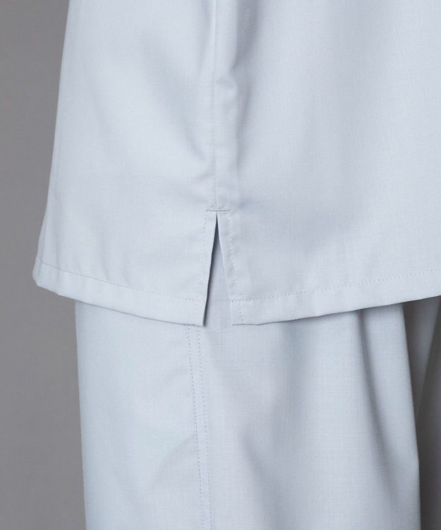 WEGO 【セットアップ対応】TRオープンカラーシャツ（SS） ライトグレー