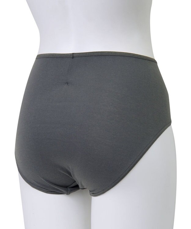 Wing ショーツ 【綿の贅沢 オーガニック】 はきこみ丈ふかめ EC3000 ウイング／ワコール ダークブラウン