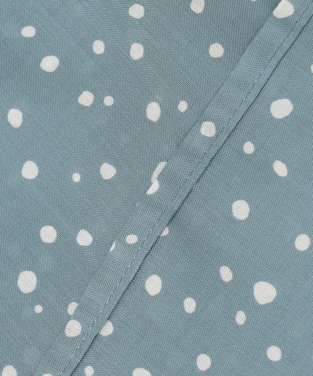 J.PRESS LADIES 【洗える・イージーケア】スパンローンランダムドット ブラウス スモーキーグリーン系5