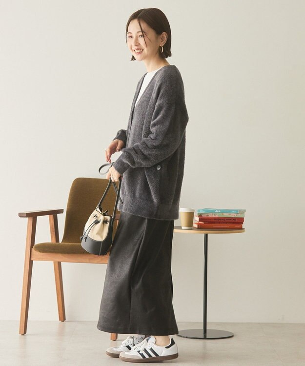 AMERICAN HOLIC フェアリーVネックカーディガン Charcoal Gray