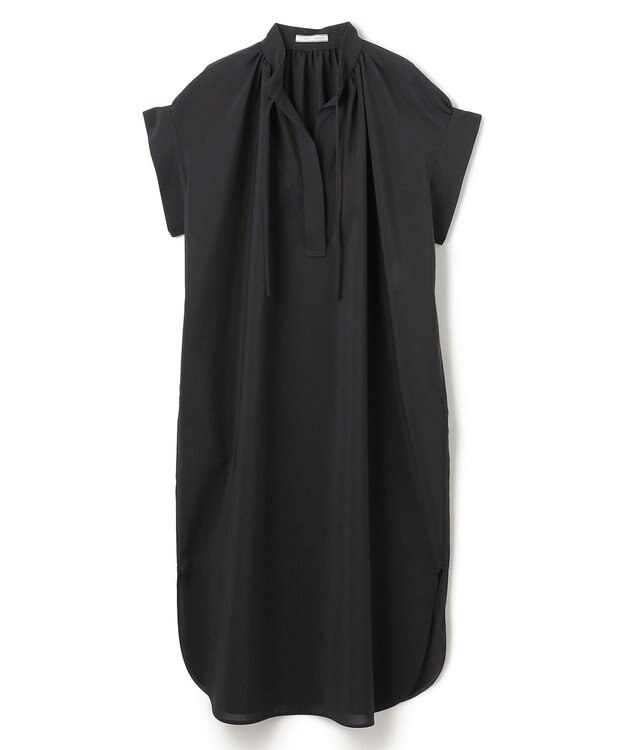 BEIGE， 【洗える/接触冷感/速乾/UVケア対応】BATEAU / スタンドカラードレス Black