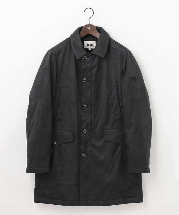 JOSEPH ABBOUD 【キルトレスダウン】ナチュラルダイスウェード ダウンコート グレー系