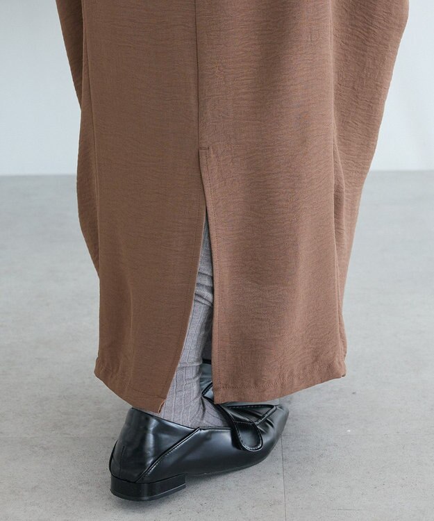 CRAFT STANDARD BOUTIQUE ドレープポケットデザインスカート Brown