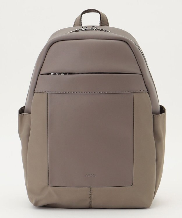 Y'SACCS 【ムック本掲載】ブロックモチーフリュックサック グレージュ