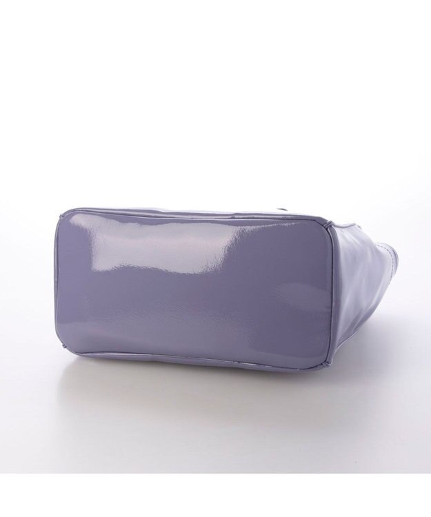 UNBILLION カシュカシュ cachecache / ソフトエナメルスクエア手提げトートS ラベンダー