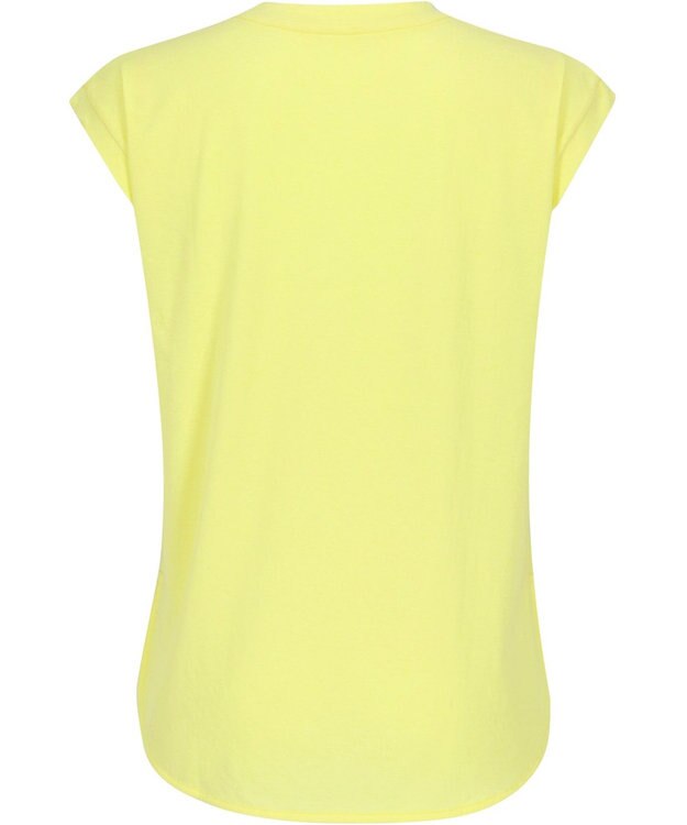 CW-X 【WOMEN】 CW-X Ｔシャツ 梨地素材 薄手 シアー感 スポーツウェア ノースリーブ レディース DLY123 /ワコール イエロー