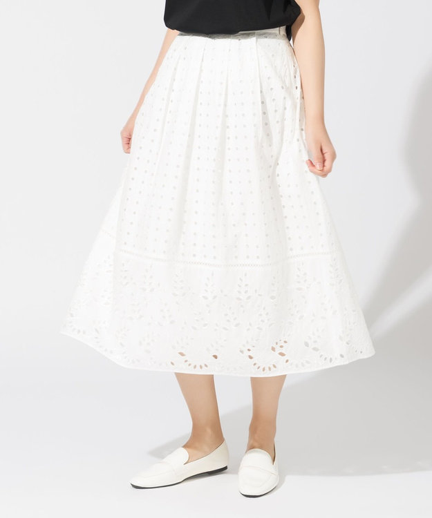 ONWARD Reuse Park 【自由区】スカート春夏 ホワイト