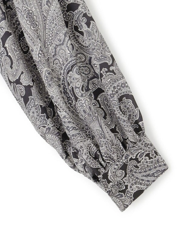 23区 L 【洗える】Rattiペイズリープリント ティアード ワンピース ベージュ系