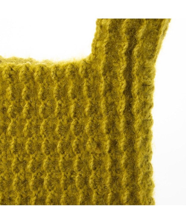 UNBILLION カシュカシュ cachecache / 柄編みニットショッパーバッグ グリーン