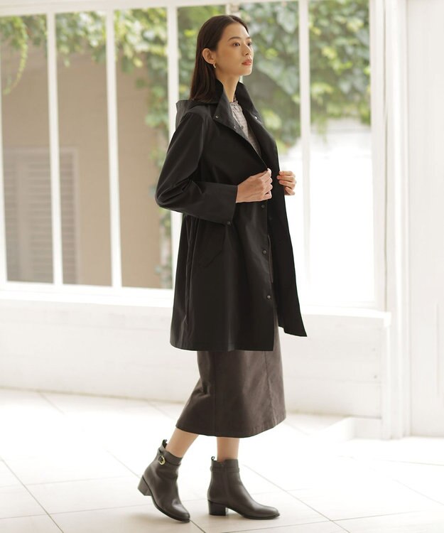 J.PRESS LADIES 【洗える】ハイブリッドAIRDUROY スカート グレー系