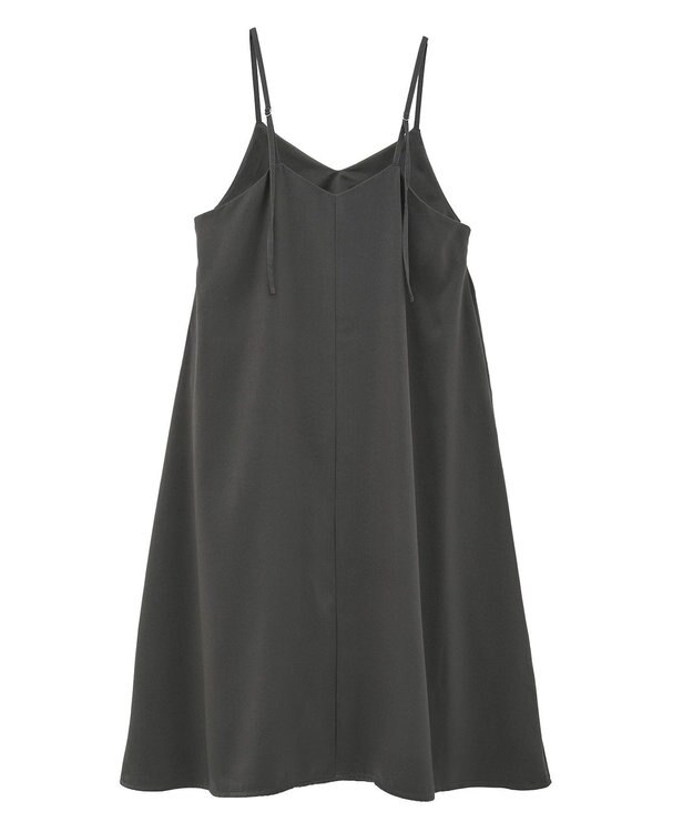 Green Parks 前後２ＷＡＹサテンキャミワンピース Gray