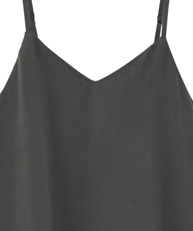 Green Parks 前後２ＷＡＹサテンキャミワンピース Gray