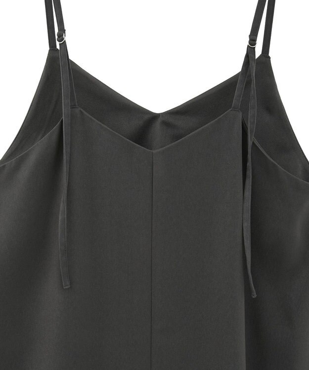 Green Parks 前後２ＷＡＹサテンキャミワンピース Gray