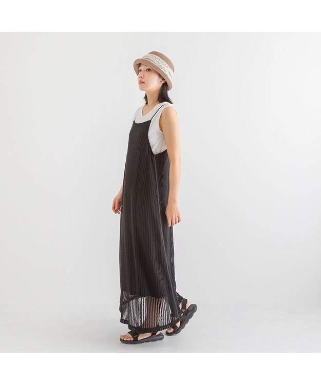 林八百吉商店 un chapeau  リネンブレードハット モカ