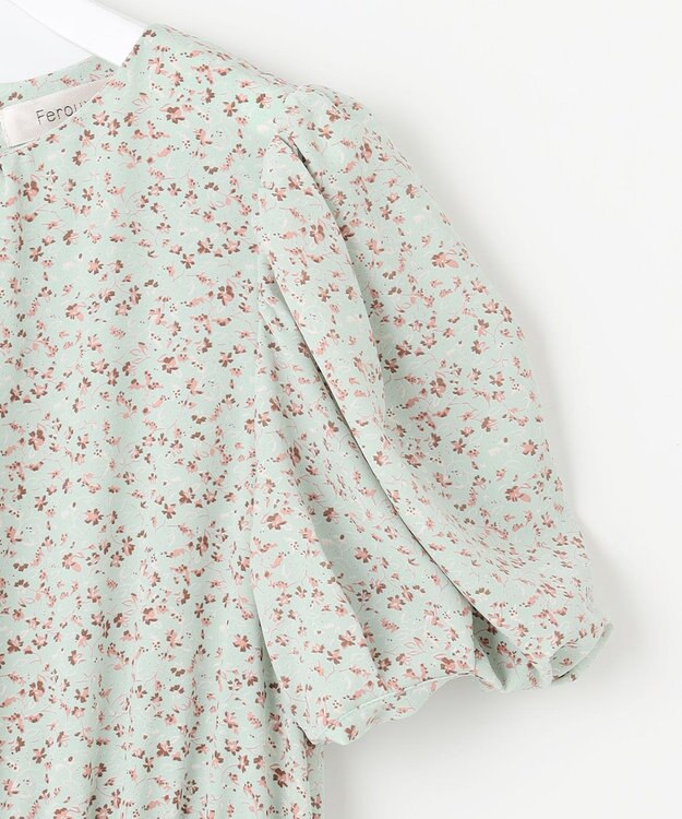 Feroux サマープリント ワンピース ライトグリーン系1