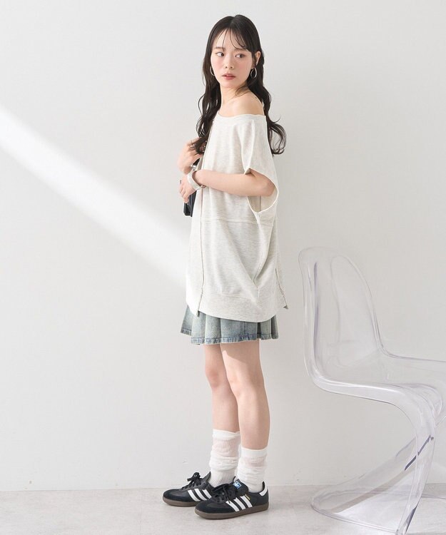 earth music&ecology マルチウェイリメイク風プルオーバー Oatmeal