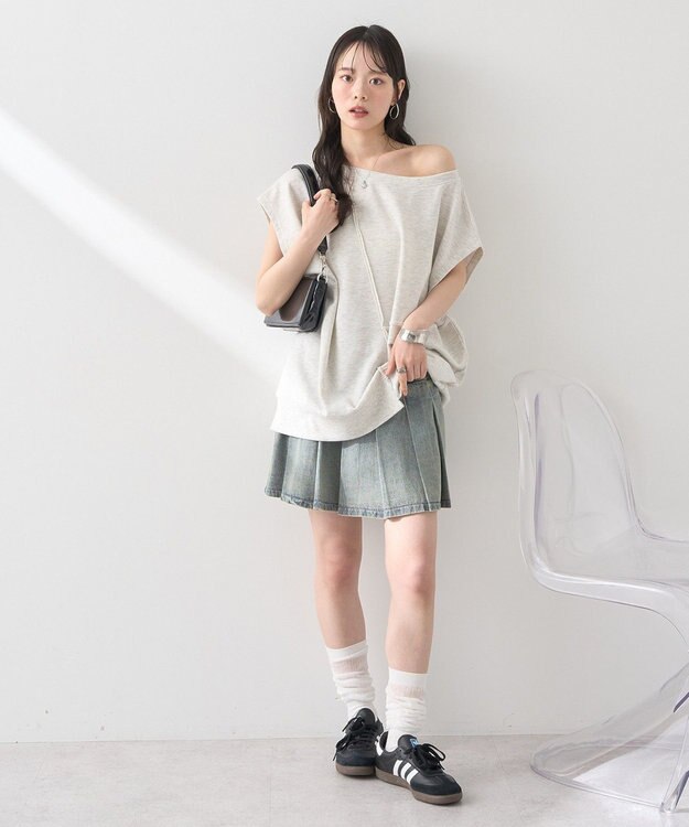 earth music&ecology マルチウェイリメイク風プルオーバー Oatmeal