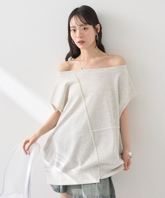 earth music&ecology マルチウェイリメイク風プルオーバー Oatmeal