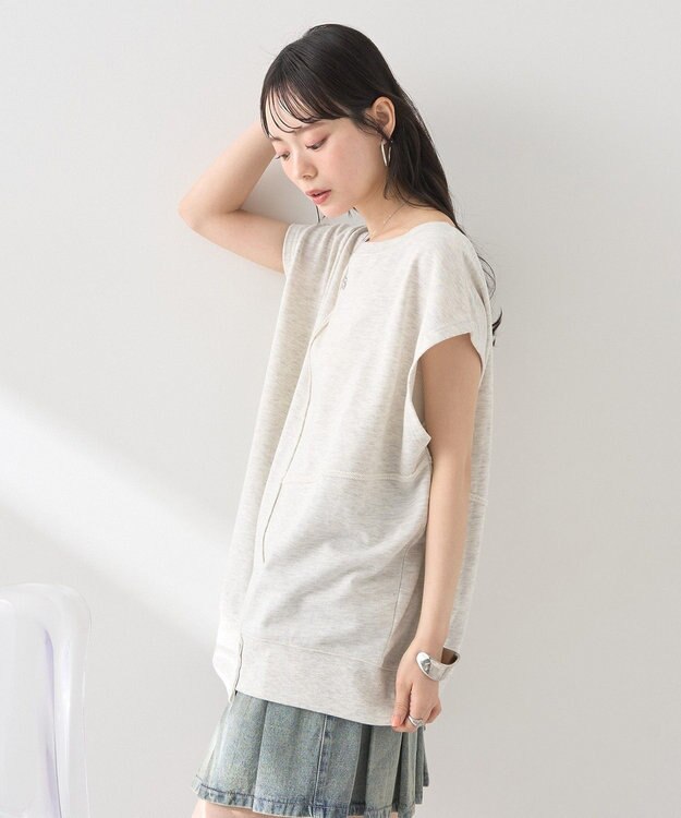 earth music&ecology マルチウェイリメイク風プルオーバー Oatmeal