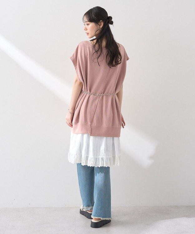 earth music&ecology マルチウェイリメイク風プルオーバー Pink