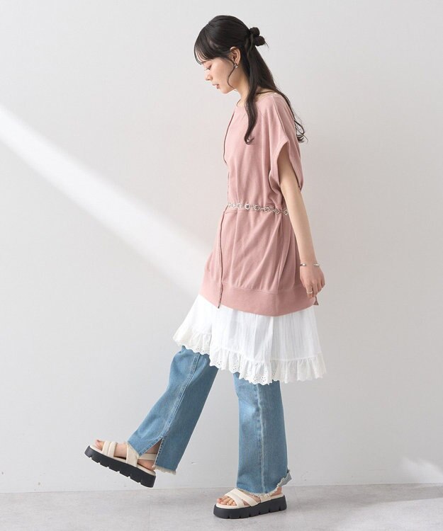 earth music&ecology マルチウェイリメイク風プルオーバー Pink