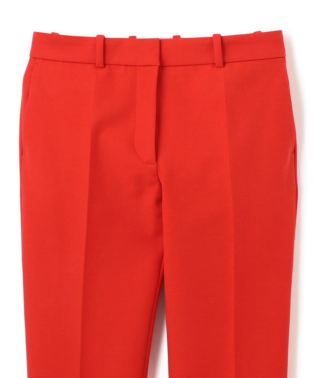 JOSEPH バイストレッチトワル　クロップドトラウザーズ Crimson