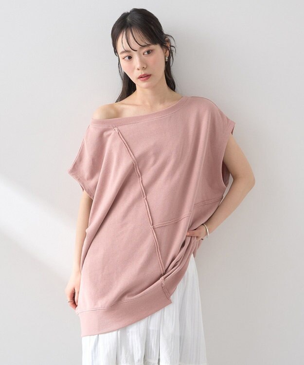 earth music&ecology マルチウェイリメイク風プルオーバー Pink