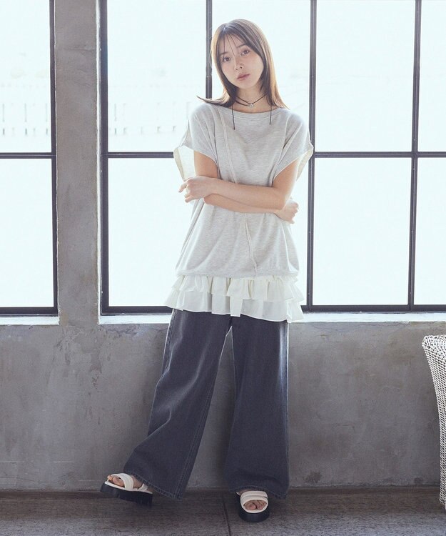 earth music&ecology マルチウェイリメイク風プルオーバー Oatmeal